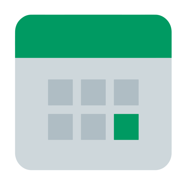 green calendar icon
